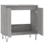 Armario de baño madera de ingeniería gris Sonoma 58x33x60 cm de vidaXL, Tocadores de baño - Ref: Foro24-831586, Precio: 42,16...