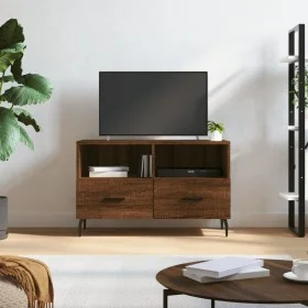 Mueble para TV madera contrachapada roble marrón 80x36x50 cm de vidaXL, Muebles TV - Ref: Foro24-828995, Precio: 68,75 €, Des...