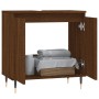 Armario de baño madera de ingeniería marrón roble 58x33x60 cm de vidaXL, Tocadores de baño - Ref: Foro24-831579, Precio: 43,1...