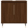 Armario de baño madera de ingeniería marrón roble 58x33x60 cm de vidaXL, Tocadores de baño - Ref: Foro24-831579, Precio: 43,1...