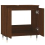 Armario de baño madera de ingeniería marrón roble 58x33x60 cm de vidaXL, Tocadores de baño - Ref: Foro24-831579, Precio: 43,1...