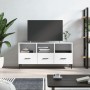 Mueble de TV madera contrachapada blanco brillo 102x36x50 cm de vidaXL, Muebles TV - Ref: Foro24-829054, Precio: 61,52 €, Des...