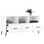 Mueble de TV madera contrachapada blanco brillo 102x36x50 cm de vidaXL, Muebles TV - Ref: Foro24-829054, Precio: 61,52 €, Des...