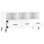 Mueble de TV madera contrachapada blanco brillo 102x36x50 cm de vidaXL, Muebles TV - Ref: Foro24-829054, Precio: 61,52 €, Des...