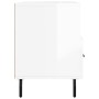 Mueble de TV madera contrachapada blanco brillo 102x36x50 cm de vidaXL, Muebles TV - Ref: Foro24-829054, Precio: 61,52 €, Des...