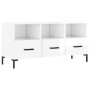 Mueble de TV madera contrachapada blanco brillo 102x36x50 cm de vidaXL, Muebles TV - Ref: Foro24-829038, Precio: 62,88 €, Des...