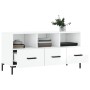Mueble de TV madera contrachapada blanco brillo 102x36x50 cm de vidaXL, Muebles TV - Ref: Foro24-829038, Precio: 62,88 €, Des...