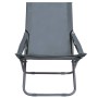 Sillas de playa plegables 2 unidades tela gris de vidaXL, Sillas de jardín - Ref: Foro24-47905, Precio: 101,31 €, Descuento: %