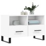 Mueble para TV madera contrachapada blanco 80x36x50 cm de vidaXL, Muebles TV - Ref: Foro24-828996, Precio: 70,22 €, Descuento: %