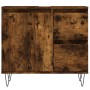 Armario de baño madera contrachapada roble ahumado 65x33x60 cm de vidaXL, Tocadores de baño - Ref: Foro24-831609, Precio: 68,...