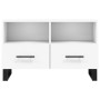 Mueble para TV madera contrachapada blanco 80x36x50 cm de vidaXL, Muebles TV - Ref: Foro24-828996, Precio: 70,22 €, Descuento: %