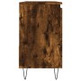 Armario de baño madera contrachapada roble ahumado 65x33x60 cm de vidaXL, Tocadores de baño - Ref: Foro24-831609, Precio: 68,...