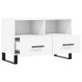 Mueble para TV madera contrachapada blanco 80x36x50 cm de vidaXL, Muebles TV - Ref: Foro24-828996, Precio: 70,22 €, Descuento: %