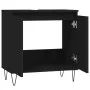 Armario de baño madera de ingeniería negro 58x33x60 cm de vidaXL, Tocadores de baño - Ref: Foro24-831581, Precio: 49,74 €, De...