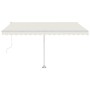 Toldo de pie automático crema 400x300 cm en Toldos | Comprar online en Foru.es