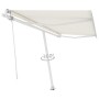 Toldo de pie automático crema 400x300 cm en Toldos | Comprar online en Foru.es