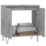Armario de baño madera de ingeniería gris hormigón 58x33x60 cm de vidaXL, Tocadores de baño - Ref: Foro24-831584, Precio: 48,...