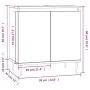 Armario de baño madera de ingeniería blanco 58x33x60 cm de vidaXL, Tocadores de baño - Ref: Foro24-831572, Precio: 42,16 €, D...