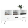 Mueble de TV madera contrachapada blanco brillo 102x36x50 cm de vidaXL, Muebles TV - Ref: Foro24-829030, Precio: 58,78 €, Des...