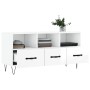 Mueble de TV madera contrachapada blanco brillo 102x36x50 cm de vidaXL, Muebles TV - Ref: Foro24-829030, Precio: 58,78 €, Des...