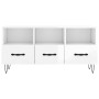 Mueble de TV madera contrachapada blanco brillo 102x36x50 cm de vidaXL, Muebles TV - Ref: Foro24-829030, Precio: 58,78 €, Des...