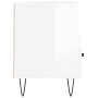 Mueble de TV madera contrachapada blanco brillo 102x36x50 cm de vidaXL, Muebles TV - Ref: Foro24-829030, Precio: 58,78 €, Des...