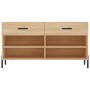Banco zapatero madera de ingeniería roble Sonoma 102x35x55 cm de vidaXL, Zapateros y organizadores de calzado - Ref: Foro24-8...