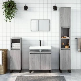 Armario de baño madera de ingeniería gris Sonoma 58x33x60 cm von vidaXL, Badezimmermöbel - Ref: Foro24-831594, Preis: 43,96 €...