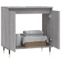 Armario de baño madera de ingeniería gris Sonoma 58x33x60 cm de vidaXL, Tocadores de baño - Ref: Foro24-831578, Precio: 44,32...
