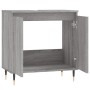 Armario de baño madera de ingeniería gris Sonoma 58x33x60 cm de vidaXL, Tocadores de baño - Ref: Foro24-831578, Precio: 44,32...