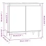 Armario de baño madera de ingeniería roble Sonoma 58x33x60 cm de vidaXL, Tocadores de baño - Ref: Foro24-831583, Precio: 56,5...