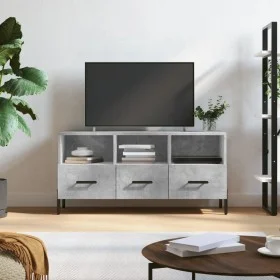 Mueble de TV madera de ingeniería gris hormigón 102x36x50 cm de vidaXL, Muebles TV - Ref: Foro24-829048, Precio: 63,10 €, Des...