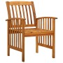 Sillas de comedor jardín 2 uds con cojines madera maciza acacia de vidaXL, Sillas de jardín - Ref: Foro24-312128, Precio: 179...