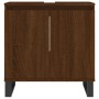 Armario de baño madera de ingeniería marrón roble 58x33x60 cm de vidaXL, Tocadores de baño - Ref: Foro24-831595, Precio: 44,1...