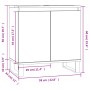 Armario de baño madera de ingeniería marrón roble 58x33x60 cm de vidaXL, Tocadores de baño - Ref: Foro24-831595, Precio: 44,1...