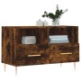 Mueble para TV madera contrachapada roble ahumado 80x36x50 cm de vidaXL, Muebles TV - Ref: Foro24-828961, Precio: 46,57 €, De...