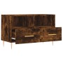Mueble para TV madera contrachapada roble ahumado 80x36x50 cm de vidaXL, Muebles TV - Ref: Foro24-828961, Precio: 46,57 €, De...