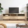 Mueble de TV madera contrachapada roble Sonoma 150x30x44,5 cm de vidaXL, Muebles TV - Ref: Foro24-831279, Precio: 86,10 €, De...
