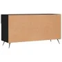 Banco zapatero madera de ingeniería negro 102x35x55 cm de vidaXL, Zapateros y organizadores de calzado - Ref: Foro24-829709, ...