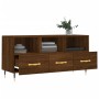 Mueble de TV madera de ingeniería marrón roble 102x36x50 cm de vidaXL, Muebles TV - Ref: Foro24-829019, Precio: 79,56 €, Desc...