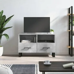 Mueble para TV madera contrachapada gris hormigón 80x36x50 cm de vidaXL, Muebles TV - Ref: Foro24-829000, Precio: 50,63 €, De...