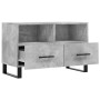 Mueble para TV madera contrachapada gris hormigón 80x36x50 cm de vidaXL, Muebles TV - Ref: Foro24-829000, Precio: 56,80 €, De...