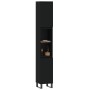 Armario de baño madera contrachapada negro 30x30x190 cm de vidaXL, Tocadores de baño - Ref: Foro24-831541, Precio: 103,20 €, ...