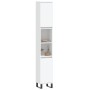 Armario de baño madera contrachapada blanco 30x30x190 cm de vidaXL, Tocadores de baño - Ref: Foro24-831540, Precio: 96,86 €, ...