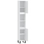 Armario de baño madera contrachapada blanco 30x30x190 cm de vidaXL, Tocadores de baño - Ref: Foro24-831540, Precio: 96,86 €, ...
