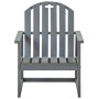 Sillones de jardín 2 unidades madera maciza de acacia gris de vidaXL, Sillas de jardín - Ref: Foro24-312419, Precio: 181,34 €...