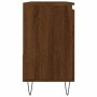 Armario de baño madera contrachapada marrón roble 65x33x60 cm de vidaXL, Tocadores de baño - Ref: Foro24-831611, Precio: 68,8...