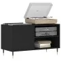 Mueble de discos madera de ingeniería negro 85x38x48 cm de vidaXL, Almacenamiento para CD y DVD - Ref: Foro24-831693, Precio:...