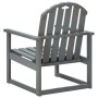 Sillones de jardín 2 unidades madera maciza de acacia gris de vidaXL, Sillas de jardín - Ref: Foro24-312419, Precio: 181,34 €...