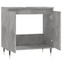 Armario de baño madera de ingeniería gris hormigón 58x33x60 cm de vidaXL, Tocadores de baño - Ref: Foro24-831576, Precio: 43,...